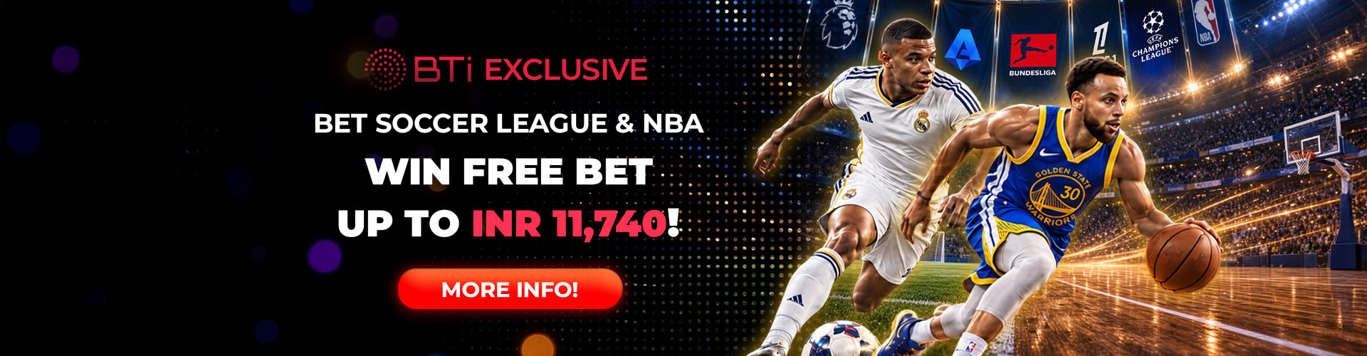 BTi Top 5 Soccer Leagues x NBA