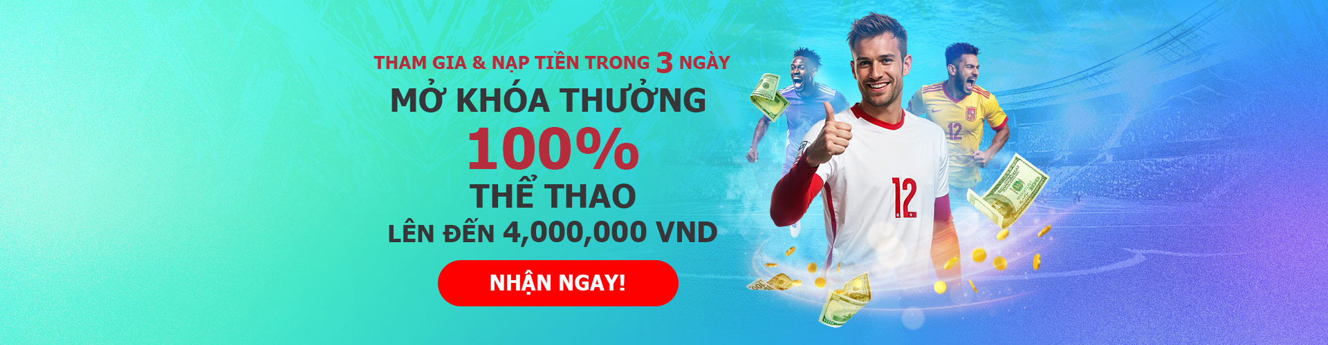 100% nạp lần đầu tại Thể thao