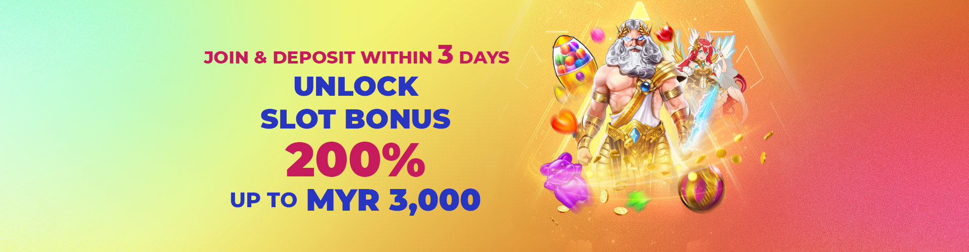 LIMITED SLOT OFFER ON YOUR FIRST DEPOSIT - Max MYR 3,000 – 20X TO