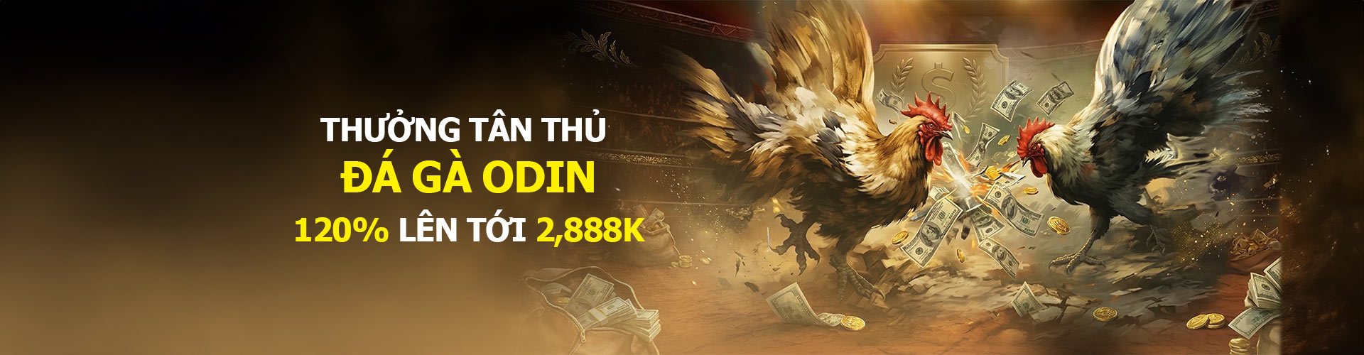 Thưởng Nạp Đầu Tân Thủ 120% tại Đá Gà Odin
