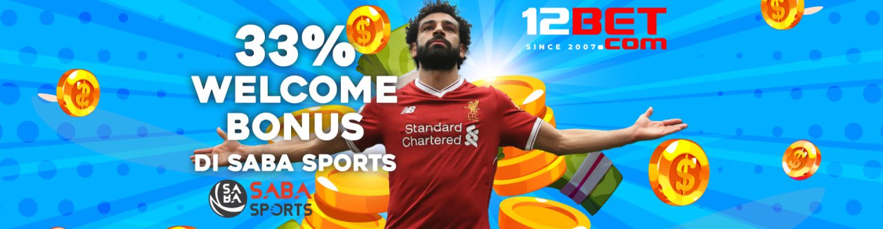 Bonus Selamat Datang SABA Sports 100% - Maks IDR 1,000,000