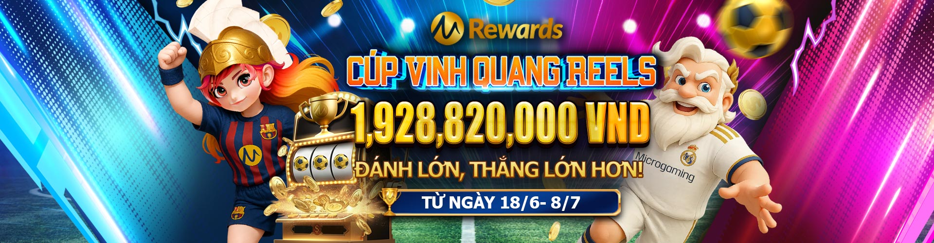 MICROGAMING: VINH QUANG CÚP VÒNG QUAY