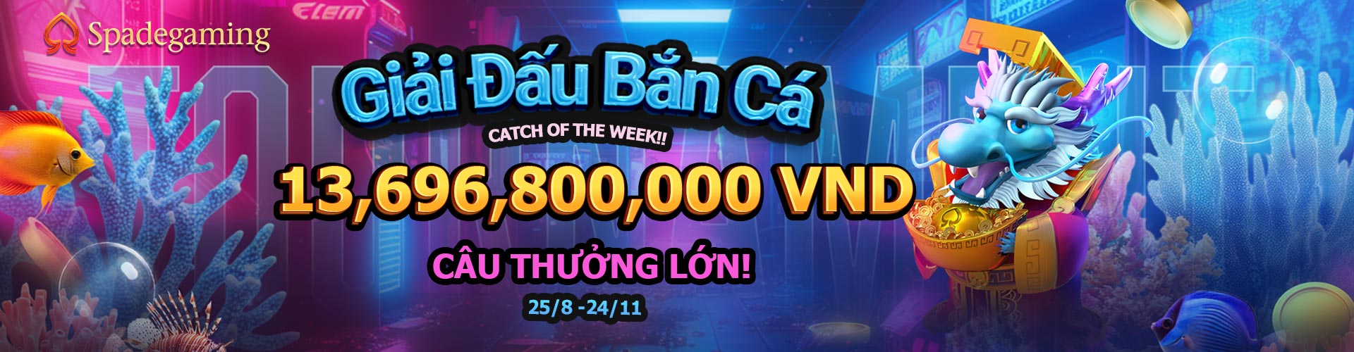 GIẢI ĐẤU FISHING FRENZY TỪ SPADEGAMING!