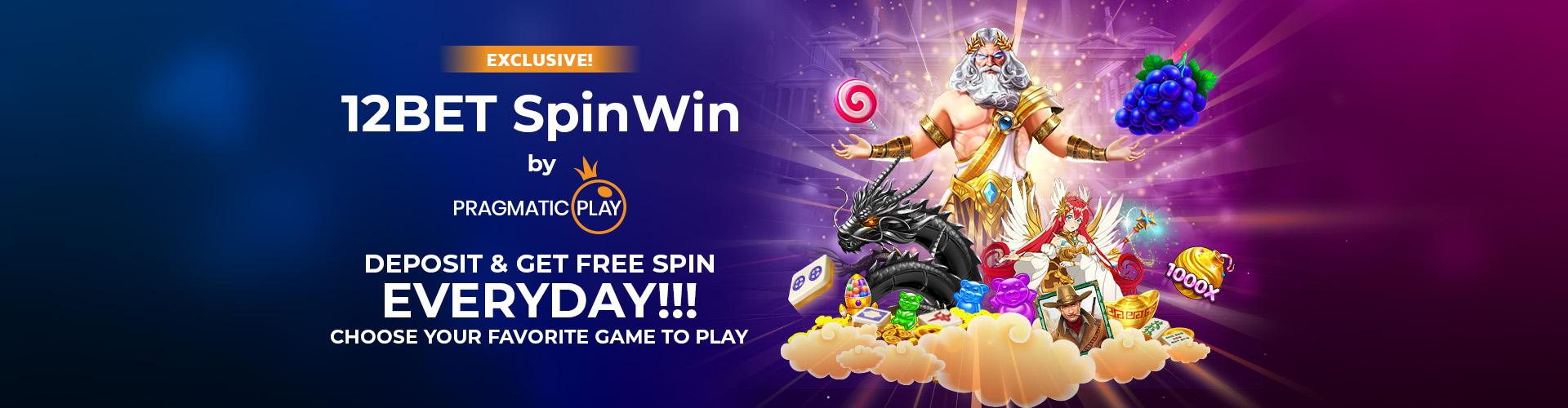 12BET SpinWin : Daily Free Spin